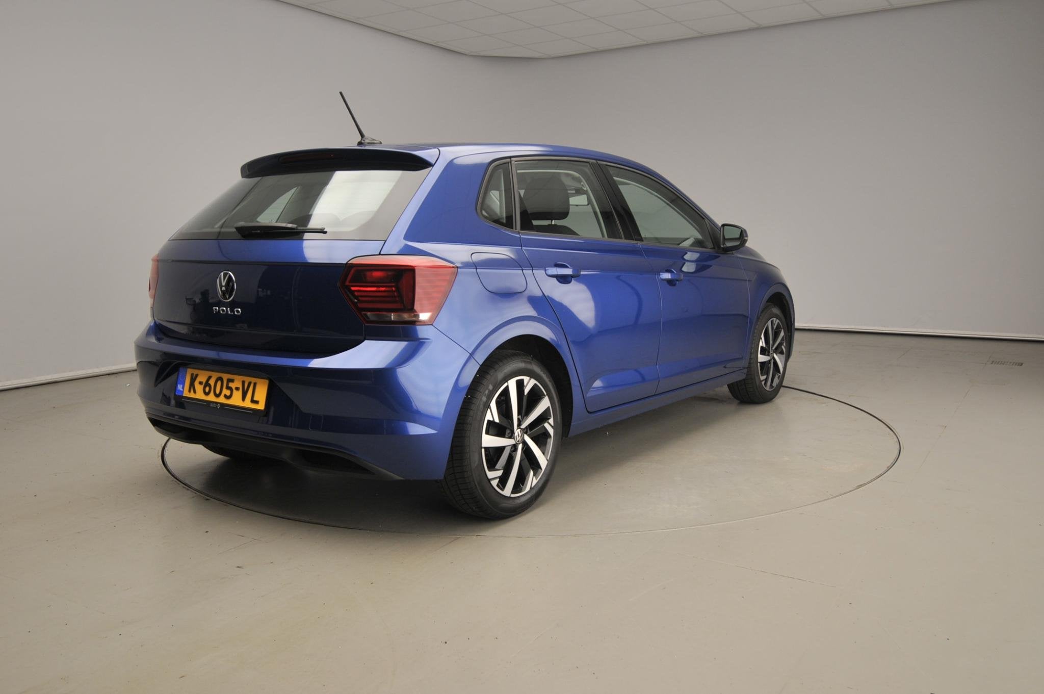 Volkswagen Polo 1.0 TSI Highline | Climatronic | Alu 16" | A, Auto's, Voorwielaandrijving, Gebruikt, Blauw, Origineel Nederlands