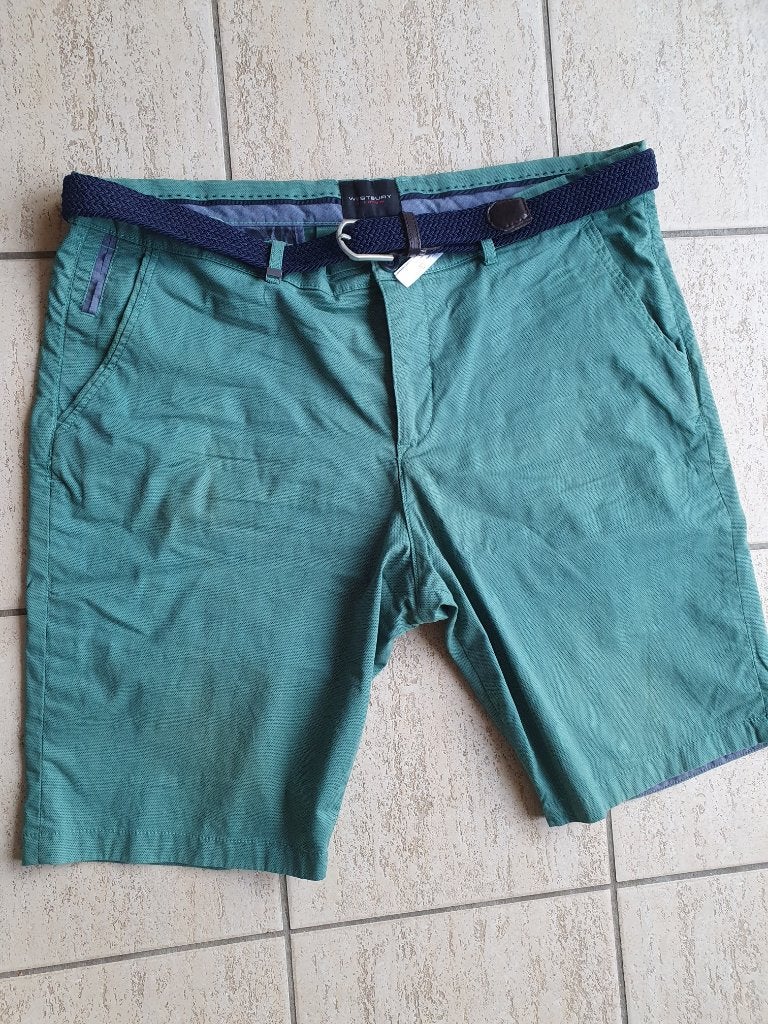 Westbury Premium bermuda, Maat 56/58 (XL), Zo goed als nieuw, Groen, C&A