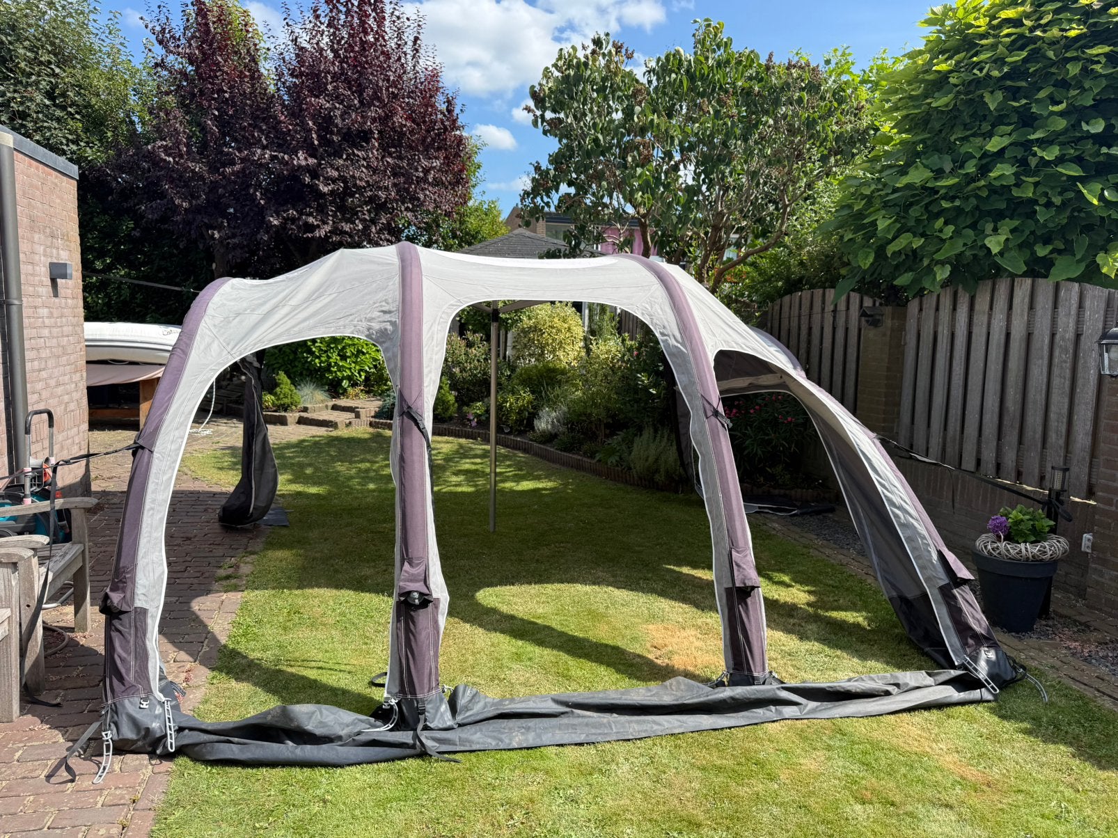 Te koop: Walker Easy Air Palace 360 opblaasbare voortent., Ophalen, Zo goed als nieuw