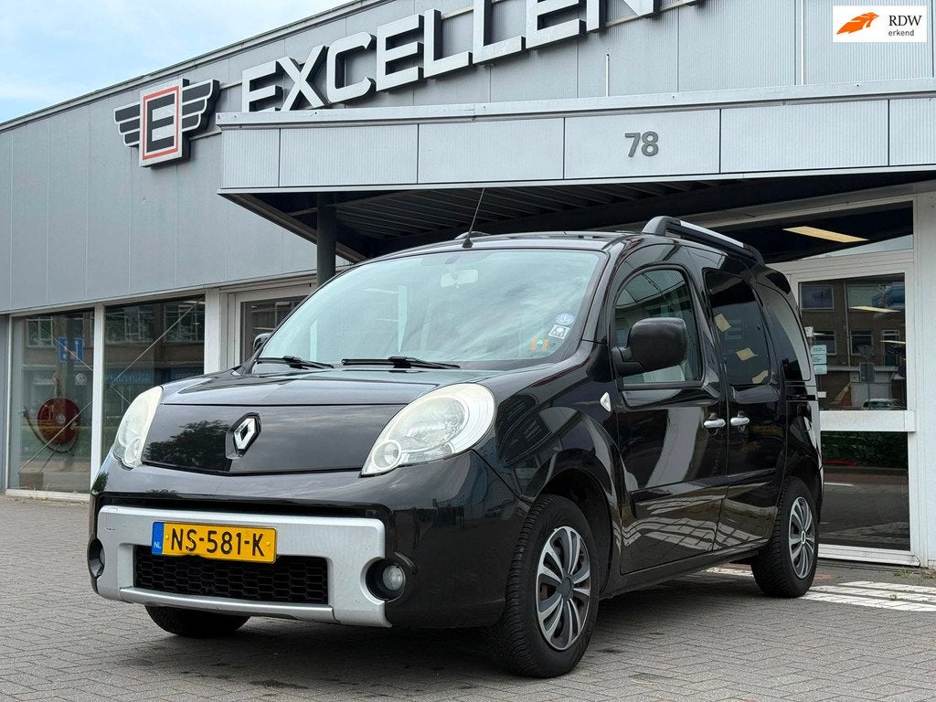 Renault Kangoo Family 1.6-16V Expression - Airco, Auto's, Stof, Gebruikt, 4 cilinders, Metallic lak