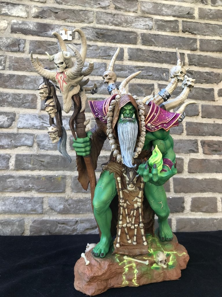 Gul'dan – 44 cm – Handgeschilderd & 3D‑geprint, Ophalen, Nieuw, Fantasy
