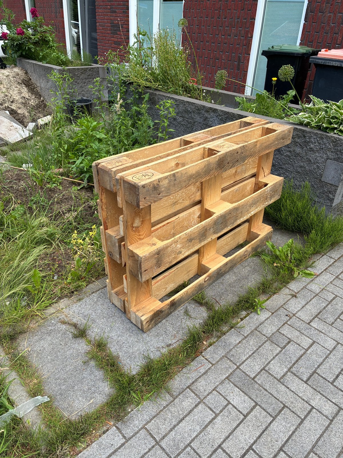 Gratis pallets, Doe-het-zelf en Verbouw, Hout en Planken, Ophalen, Overige houtsoorten, Minder dan 200 cm, Pallet