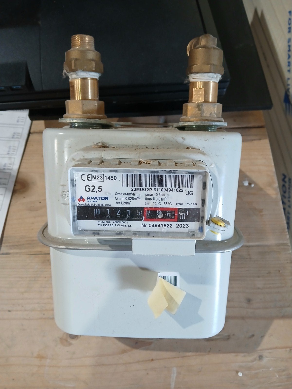 APATOR G2,5 Gas meter - Nieuwstaat, Ophalen of Verzenden