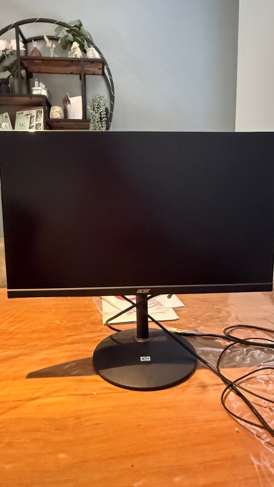 Acer 24 inch Full HD monitor + Logitech toetsenbord, Ophalen, HDMI, IPS, Kantelbaar