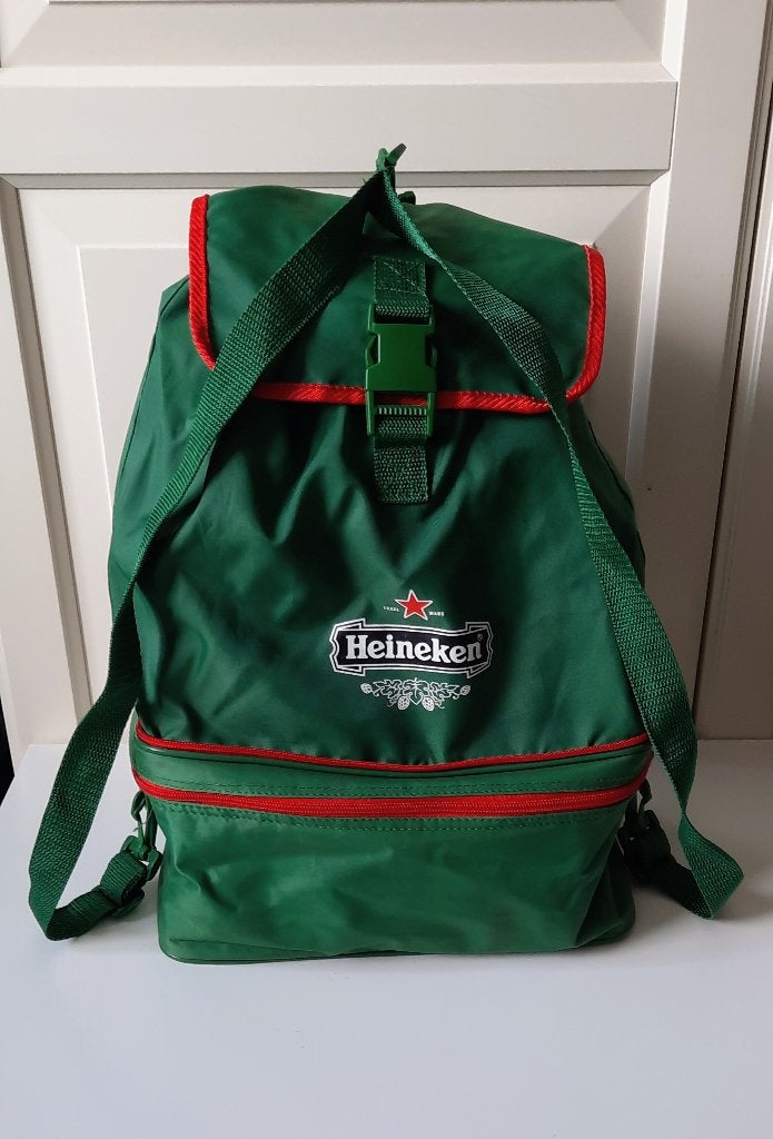 Vintage Heineken koeltas / rugtas, Ophalen of Verzenden, Zo goed als nieuw, Overige typen, Heineken