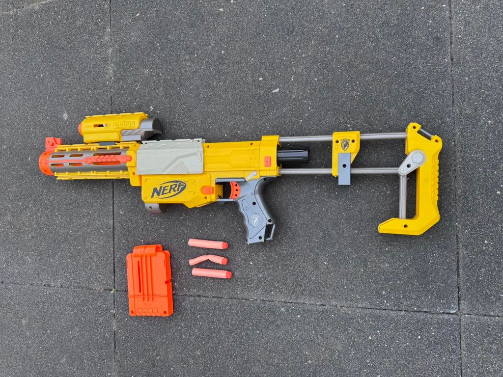 Nerf Speelgoedpistool Recon CS-6 | Geel, Ophalen of Verzenden, Gebruikt