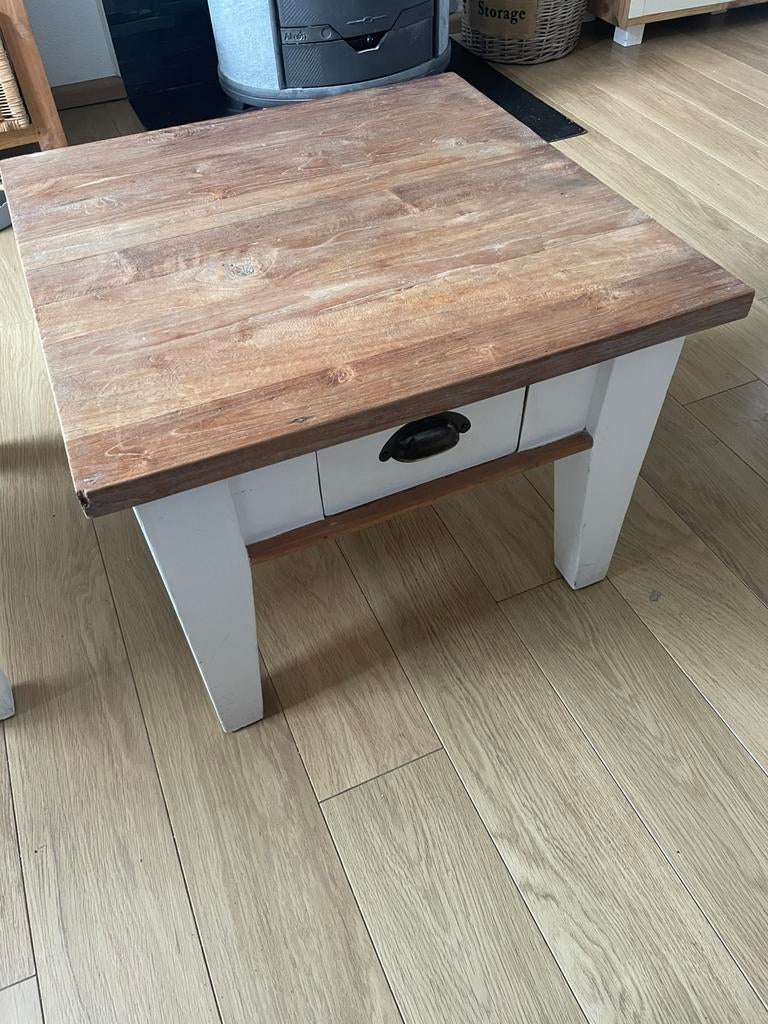 Setje van 2 Salon tafeltjes, Ophalen, Gebruikt, 50 tot 100 cm, 50 tot 100 cm