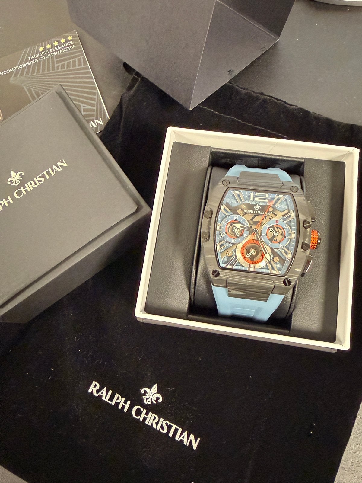 Ralph Christian Intrepid Sport Carbon horloge heren quartz, Sieraden, Tassen en Uiterlijk, Horloges | Heren, Nieuw, Polshorloge
