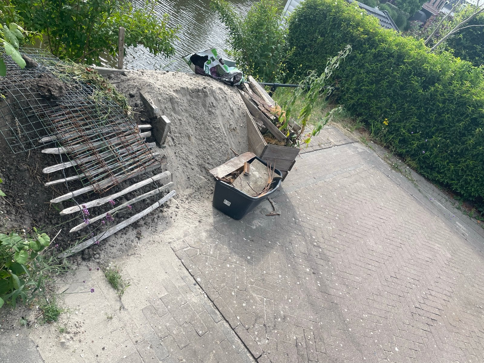 *Gratis* Ophoogzand plm 1 kuub., Ophalen, Gebruikt, Ophoogzand