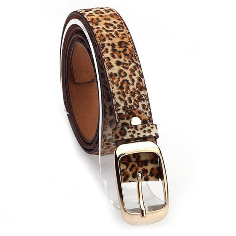 Dames luipaard riem (tijger luipaarden vrouwen gouden gesp), Verzenden, Nieuw, Tailleriem, Bruin