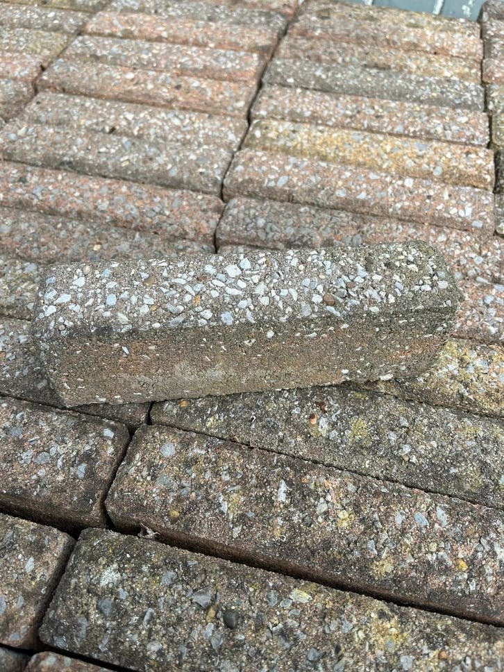 Waaltjes 20x5x6, Tuin en Terras, Gebruikt, Klinkers, Ophalen of Verzenden, 10 m² of meer