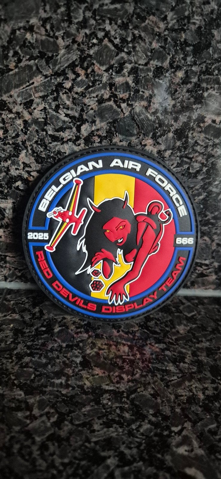 Patch Belgian Air Force Red Devils Display Team 2025, Verzamelen, Ophalen of Verzenden, Nieuw, Patch, Badge of Embleem