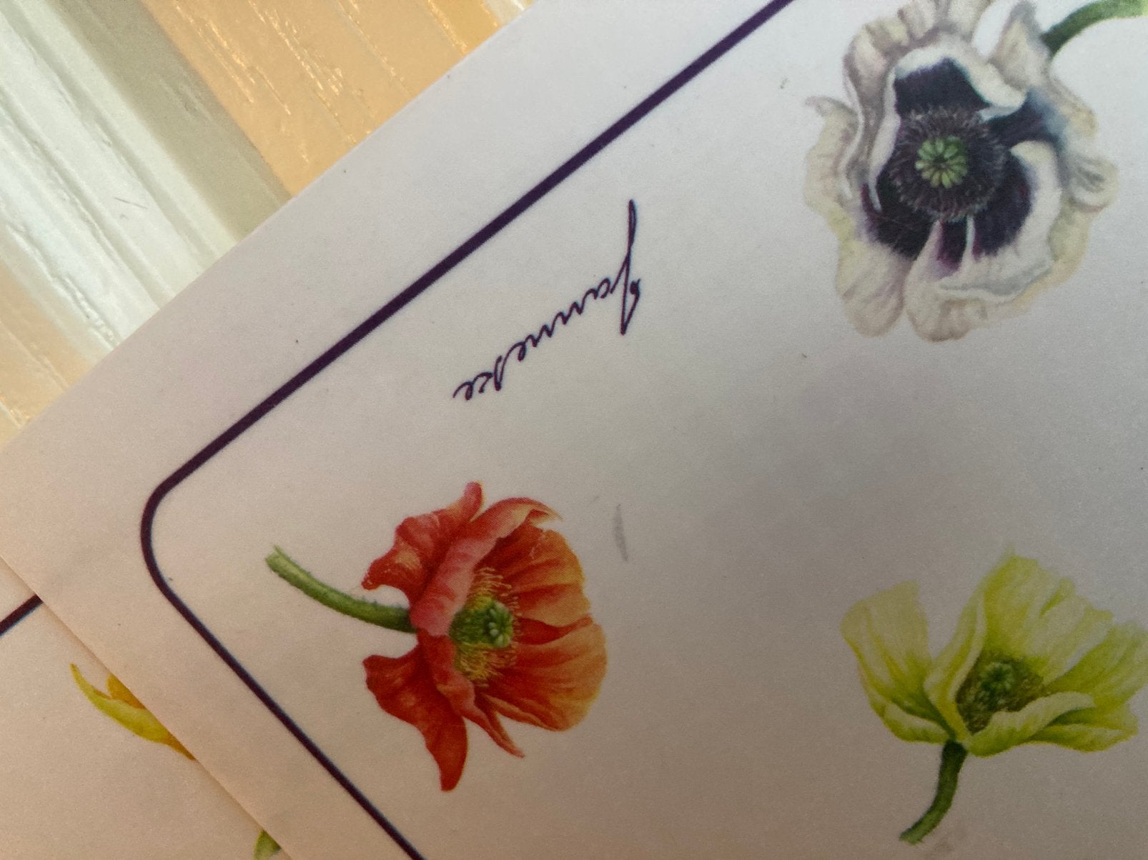 Placemat bloemen, Ophalen of Verzenden, Zo goed als nieuw