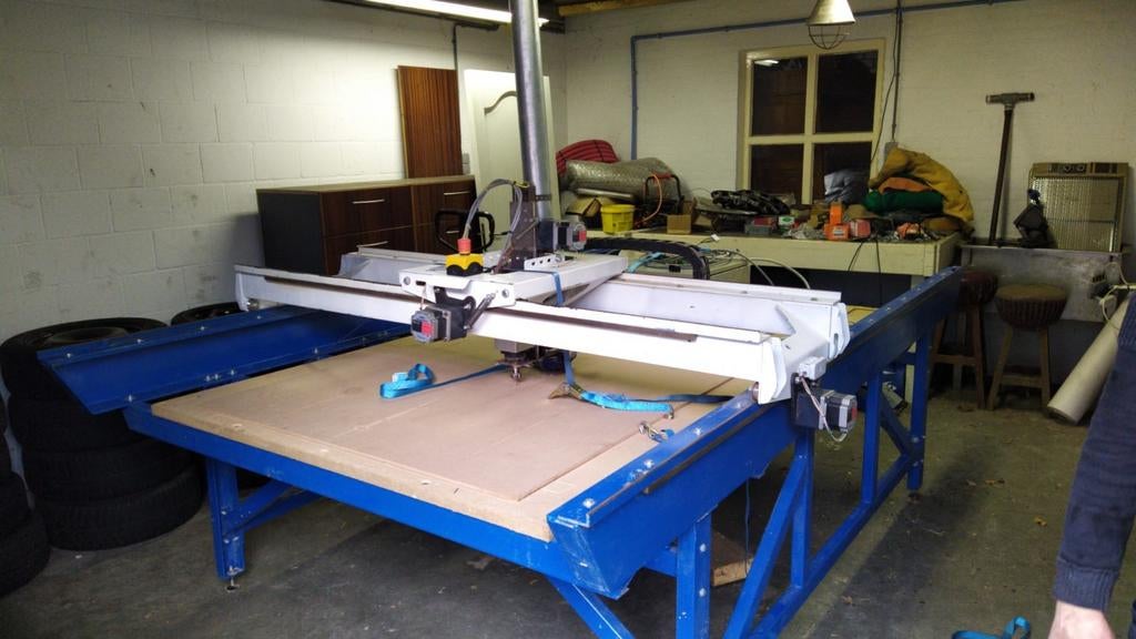 CNC Freesmachine inclusief stofafzuiging., Doe-het-zelf en Verbouw, Gereedschap | Freesmachines, Gebruikt, Elektrisch, Overige soorten