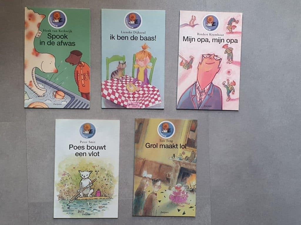 10 boekjes uit de Leesleeuw serie (voor groep 3), Gelezen, Fictie algemeen, Diverse auteurs, Ophalen of Verzenden
