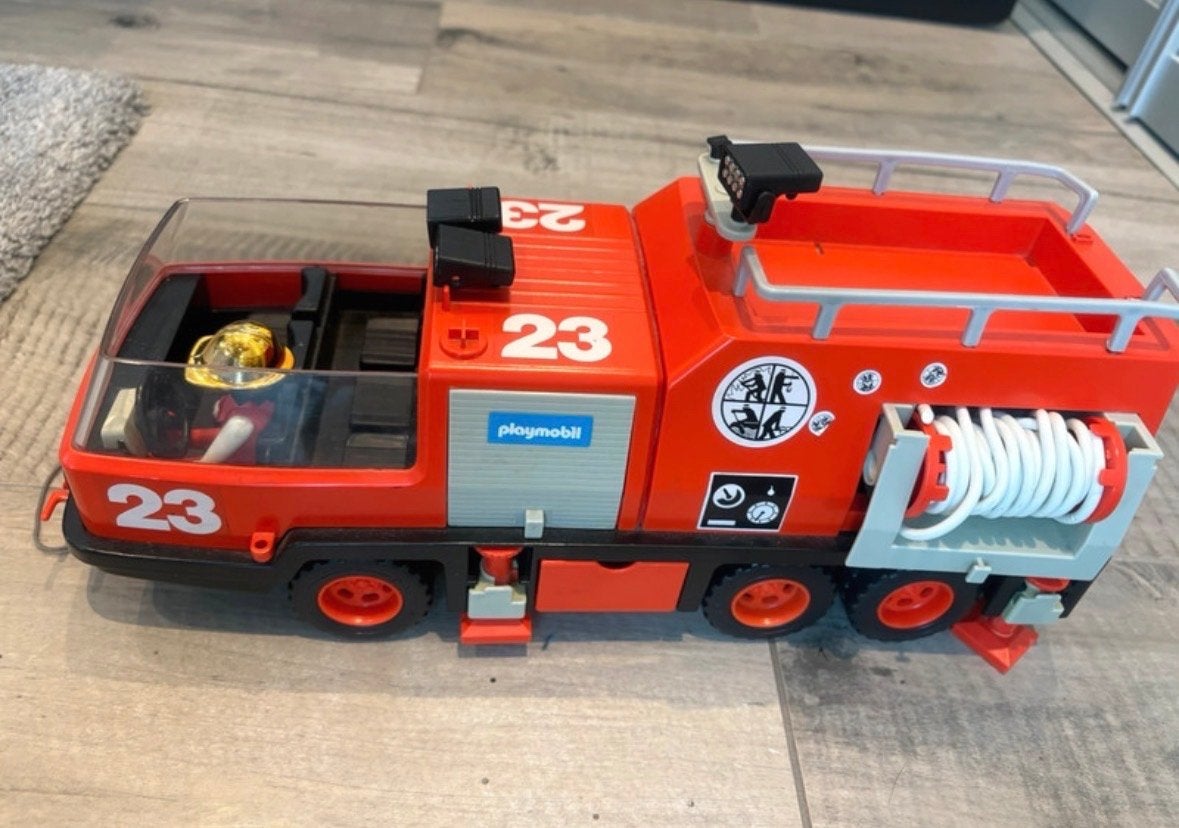 Playmobil brandweerauto, Gebruikt, Complete set, Voertuig, Ophalen of Verzenden