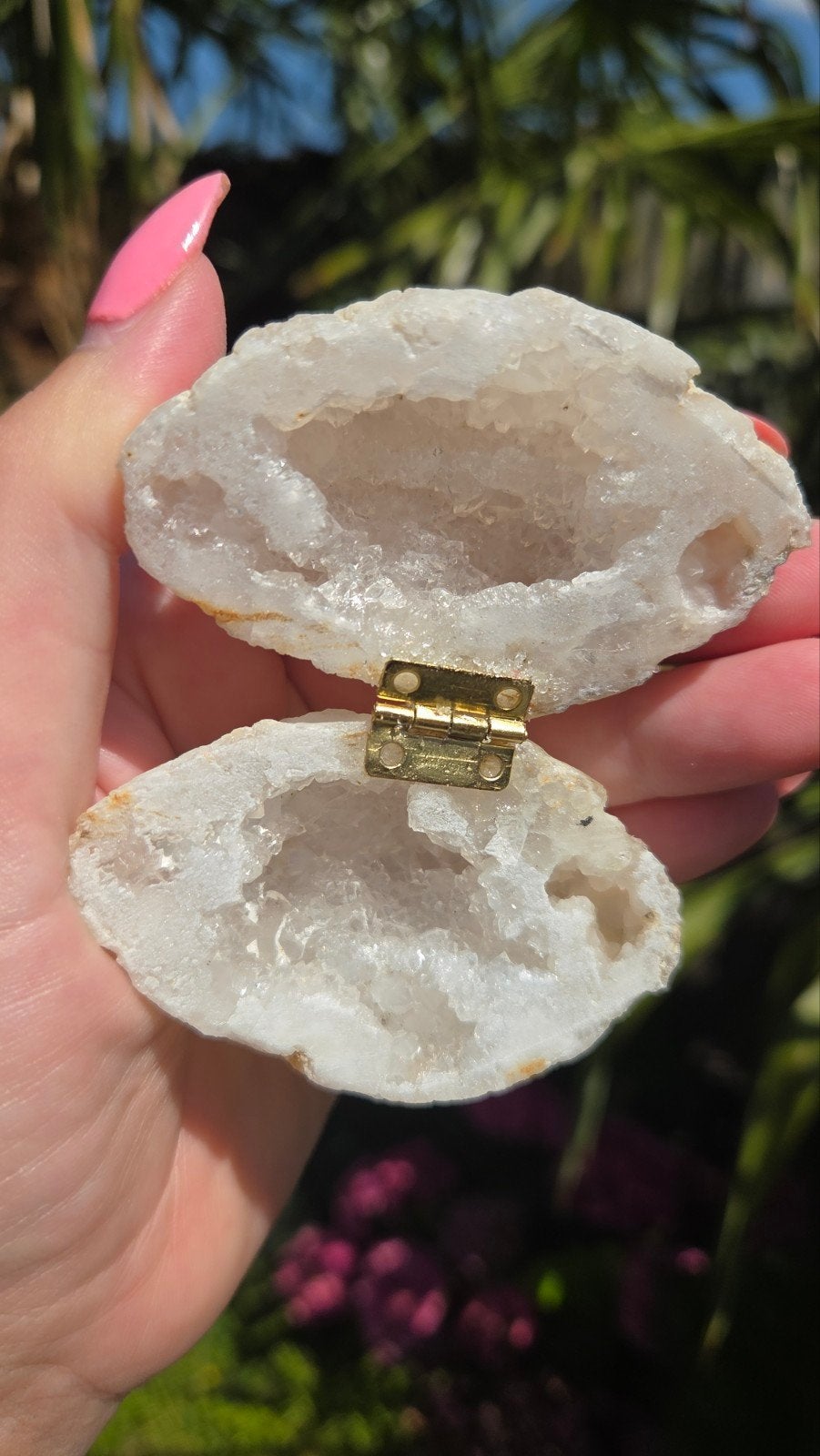 Bergkristal Geode Doosje - Uniek en Natuurlijk, Ophalen of Verzenden