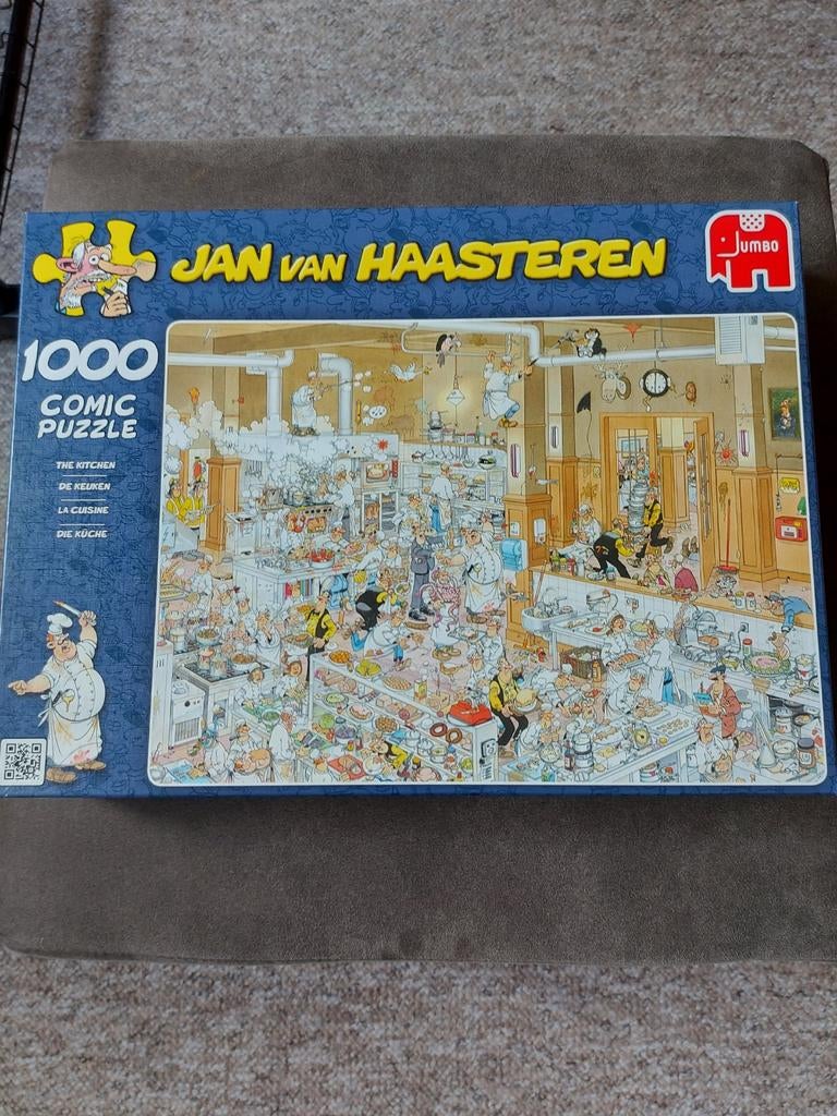 Jan van Haasteren puzzel 'De Keuken' 1000 stukjes, Ophalen, 500 t/m 1500 stukjes, Zo goed als nieuw