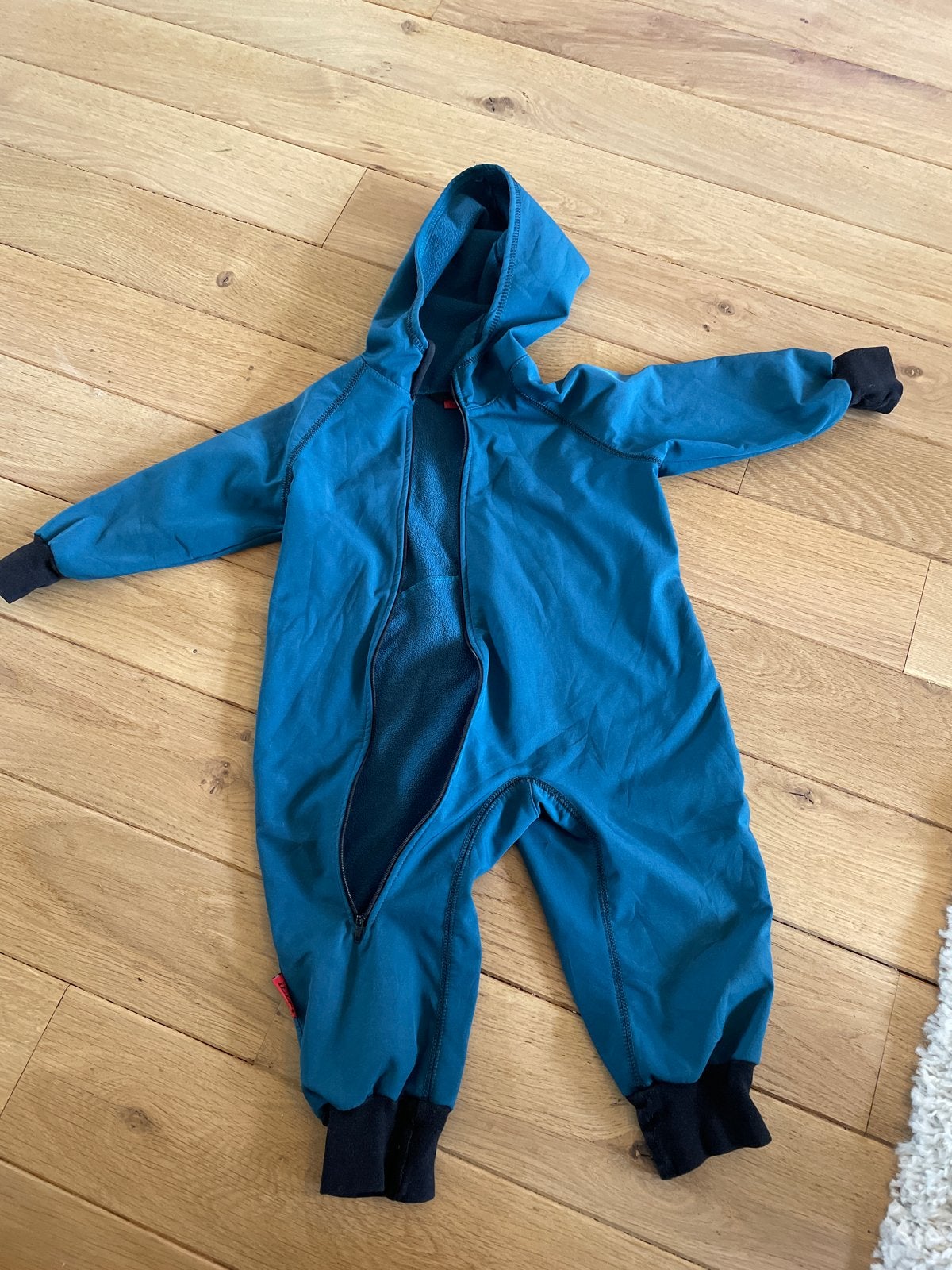 Ielm blauw regenpak softshell maat 86, Ophalen of Verzenden, Gebruikt, Jongetje of Meisje, Pakje