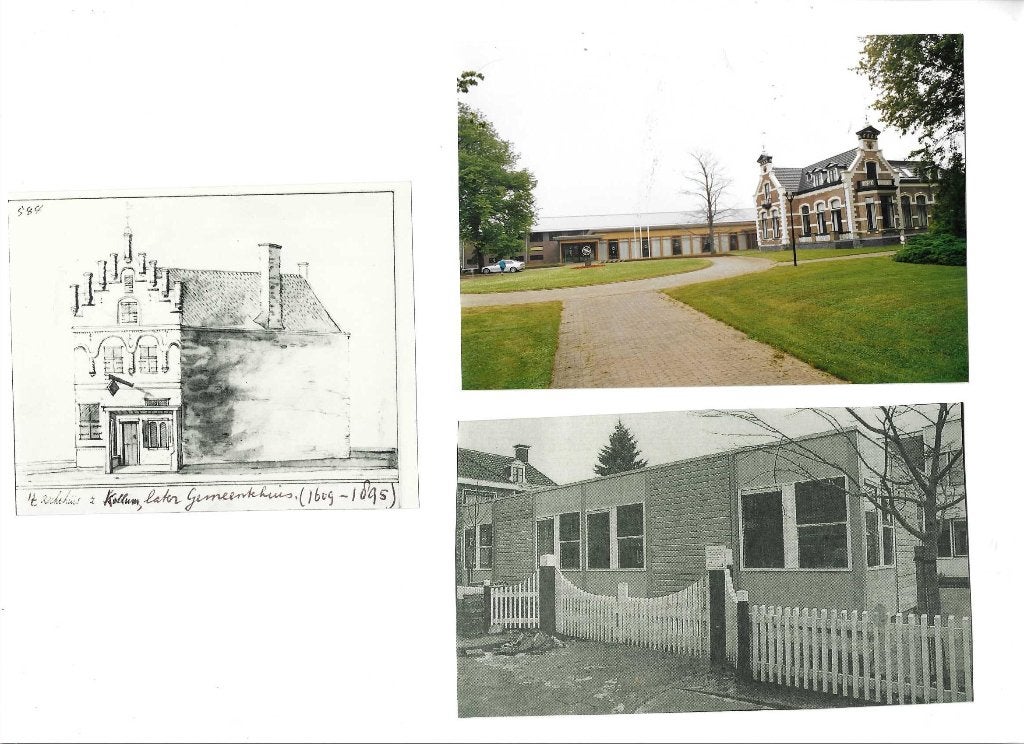 kollum  rechthuis 1609/1895  noodvesting 1999  uitbreiding, Verzenden, 1980 tot heden, Foto, Zo goed als nieuw