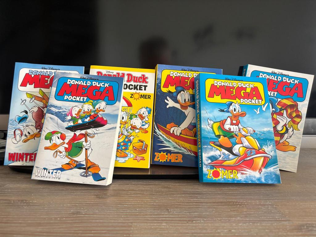 6 Donald Duck megapockets nieuw staat, Boeken, Stripboeken, Complete serie of reeks, Ophalen of Verzenden, Zo goed als nieuw