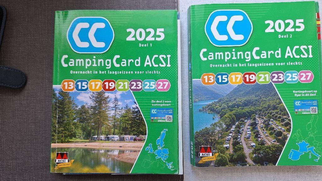 ACSI CAMPING GIDSEN 2025 EN KLEIN EN FIJN KAMPEREN 2024, Europa, Zo goed als nieuw, Campinggids, Ophalen