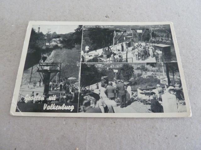 Valkenburg 1954 Groeten Uit, Ophalen of Verzenden, 1940 tot 1960, Gelopen, Limburg