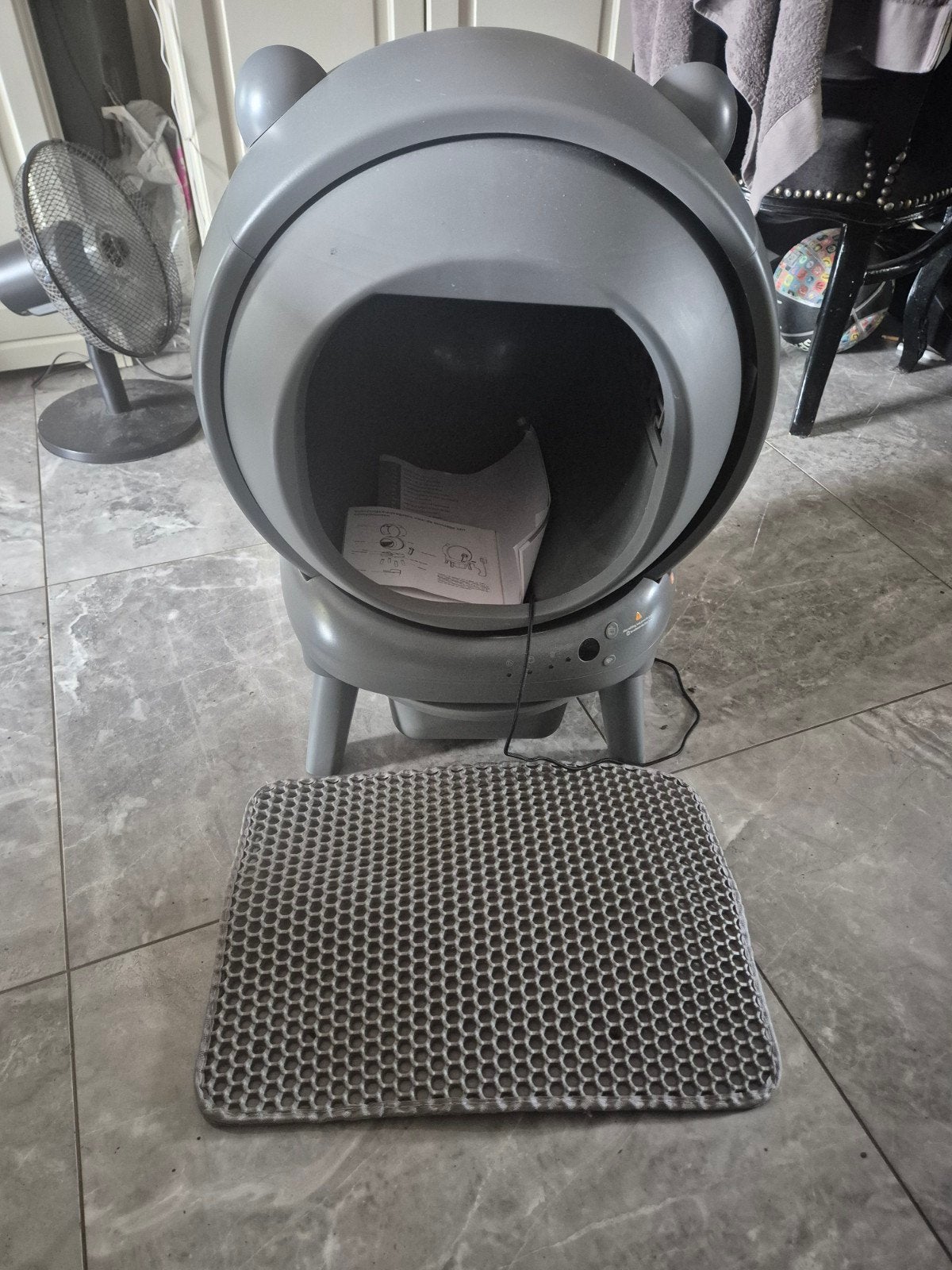 elektische kattenbak, Dieren en Toebehoren, Ophalen of Verzenden, Zelfreinigend, Zo goed als nieuw, Open