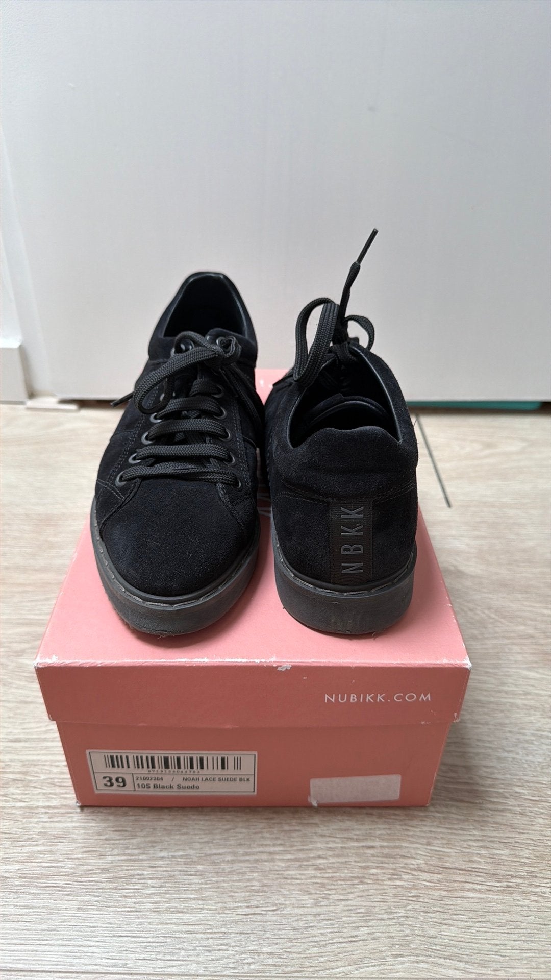 Nubikk Noah Lace Suede maat 39, Verzenden, Zo goed als nieuw, Zwart