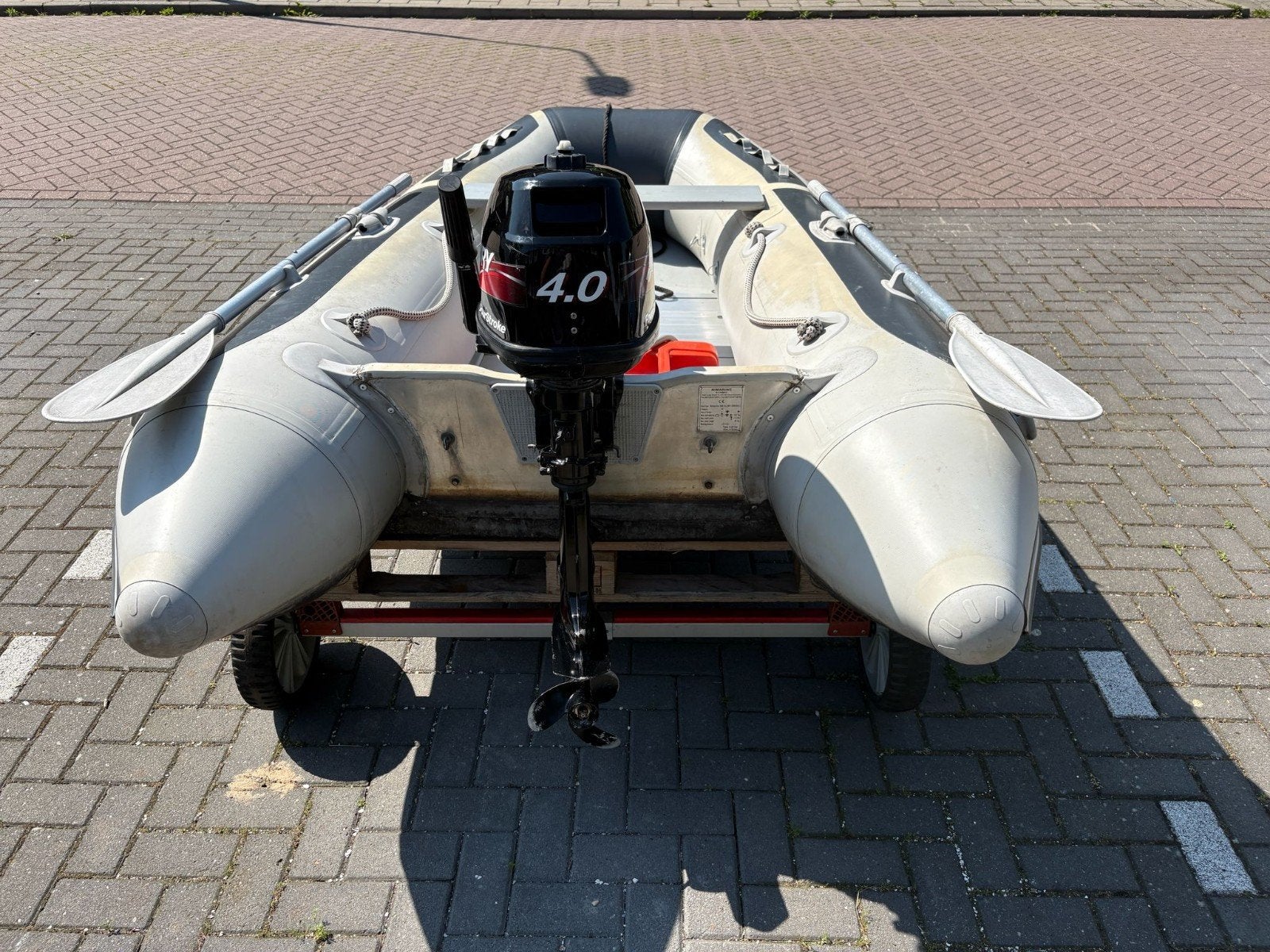 Rubberboot met motor, Watersport en Boten, Ophalen, Zo goed als nieuw, 3-persoons of meer