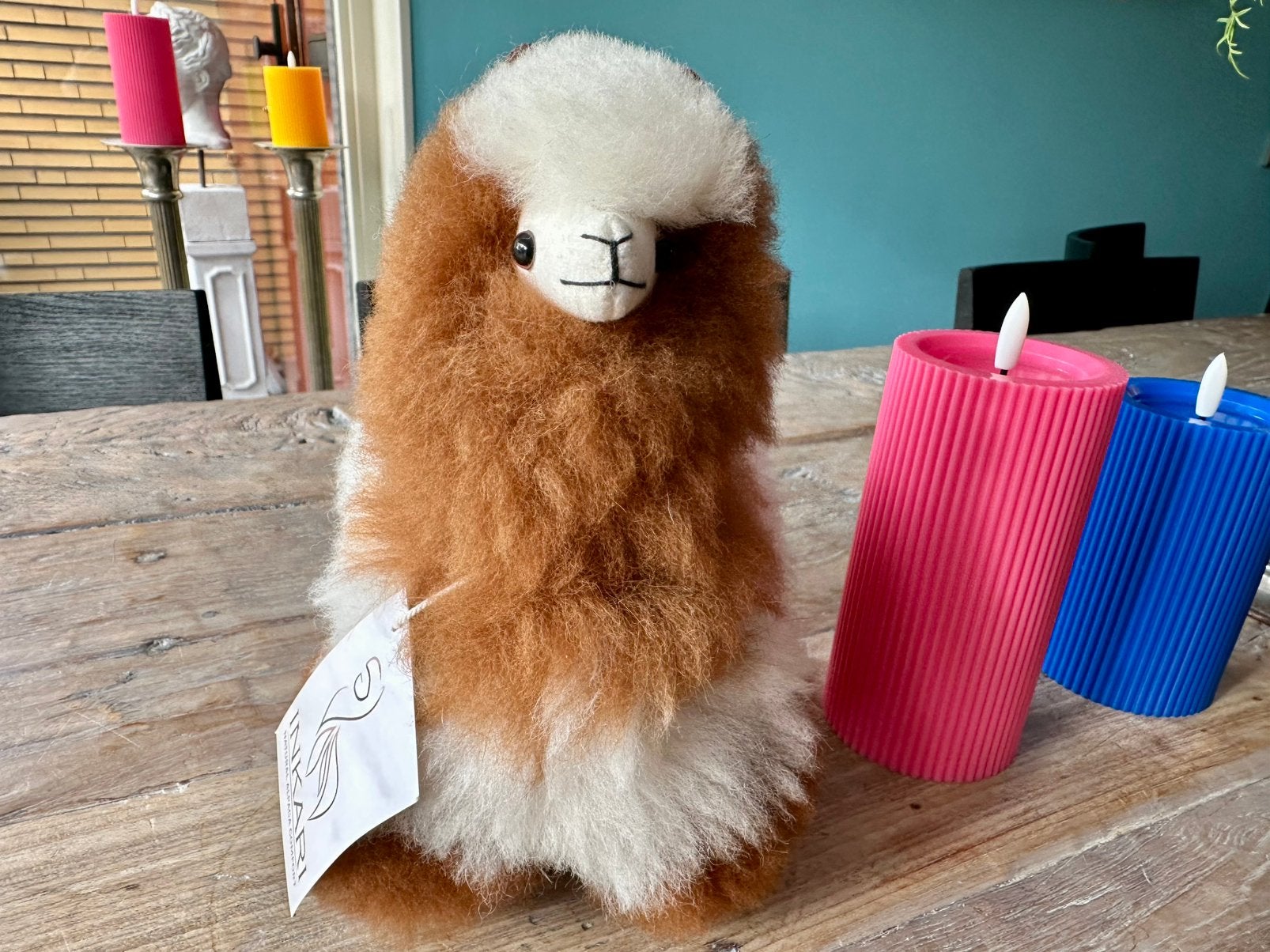 Inkari Alpaca knuffel, Overige merken, Overige typen, Ophalen of Verzenden, Zo goed als nieuw