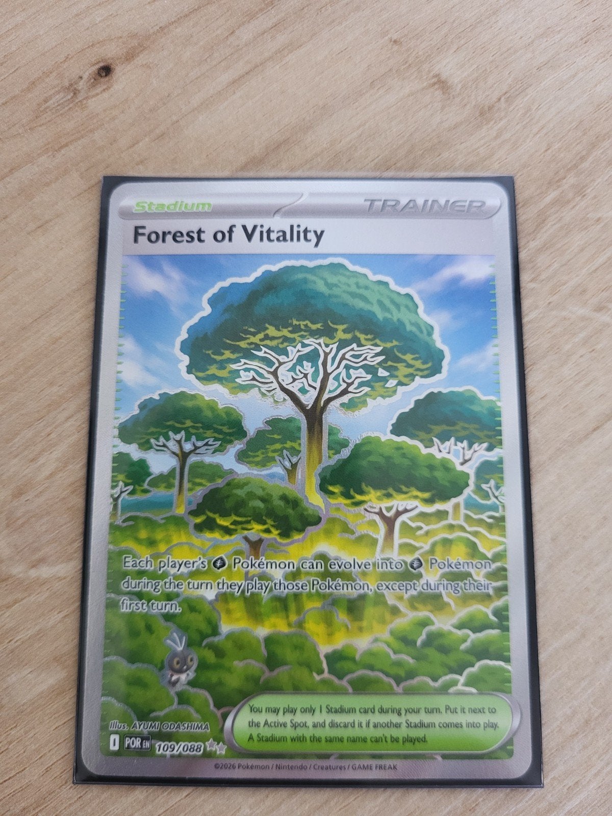 Pokémon TCG: Forest of Vitality Trainer Kaart 109/088, Ophalen of Verzenden, Zo goed als nieuw, Losse kaart