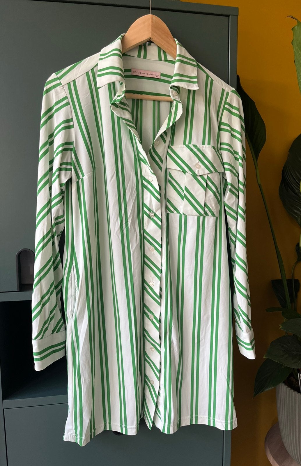 Studio Anneloes - gestreepte jurk / tuniek - maat s, Ophalen of Verzenden, Zo goed als nieuw, Maat 36 (S), Groen
