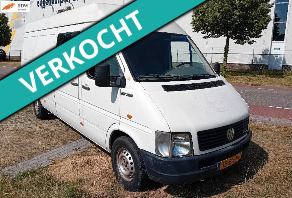 Volkswagen LT 35 2.5 TDI Xlang/hoog L3 H2 TREKHAAK! STUURBEK, 2167 kg, Startonderbreker, Volkswagen, Wit
