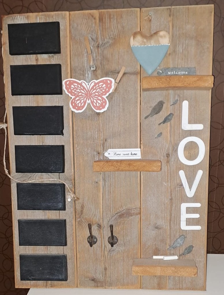 Handgemaakt krijtbord, Ophalen, Beschrijfbaar, Nieuw, Hout