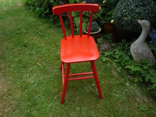 Ikea Agam  rood houten kinderstoel Als nieuw!!, Kinderen en Baby's, Kinderstoelen, Ophalen, Zo goed als nieuw, Overige typen