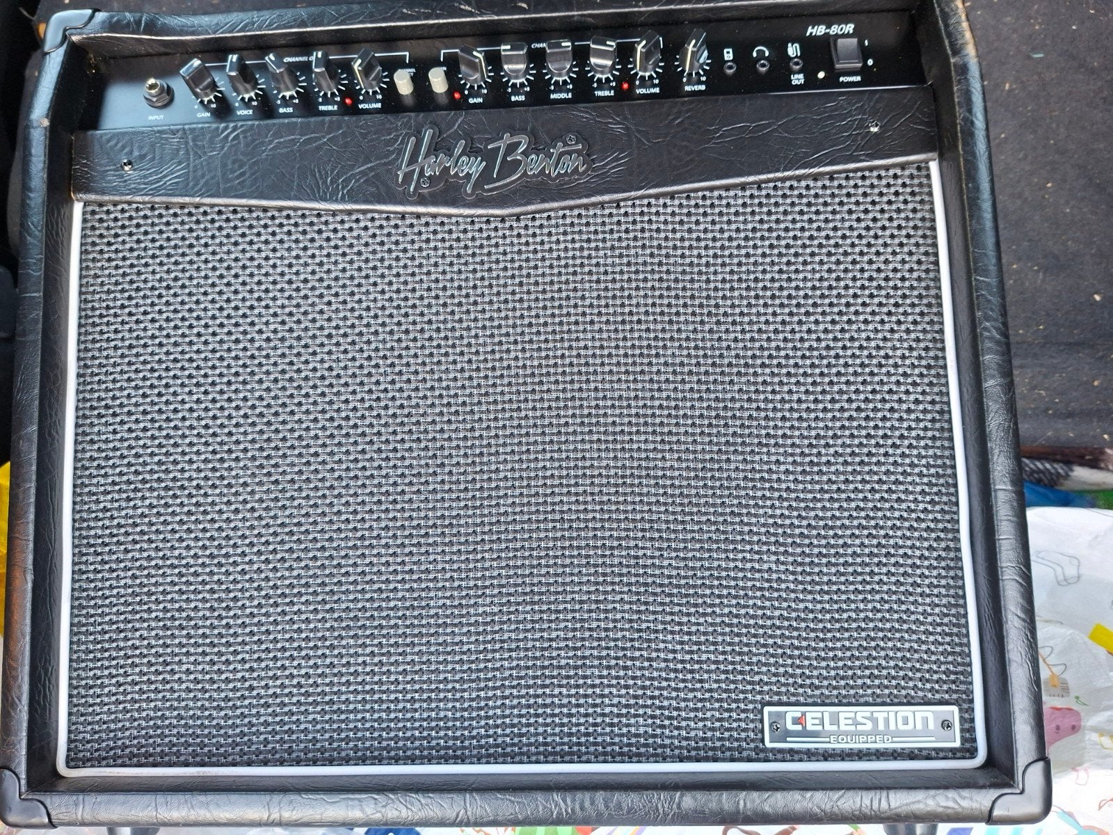 harley benton gitaarversterker 80R Celestion, Ophalen, Gebruikt, Gitaar, 50 tot 100 watt