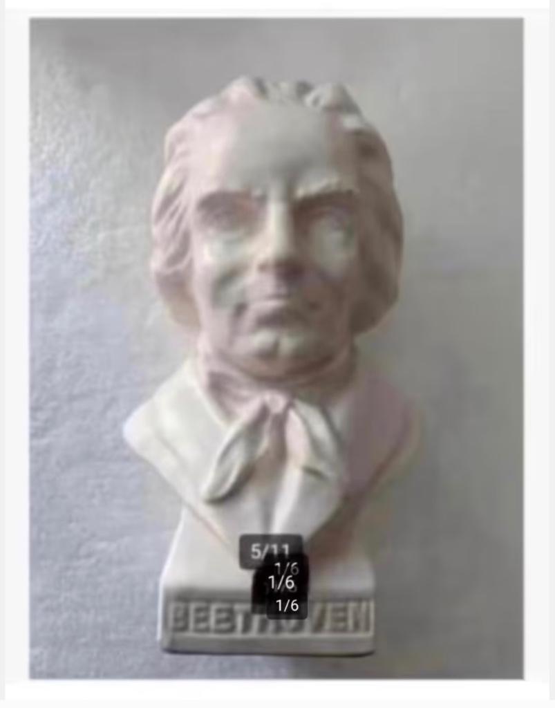 2 x beeld Beethoven, prijs per stuk, Ophalen of Verzenden