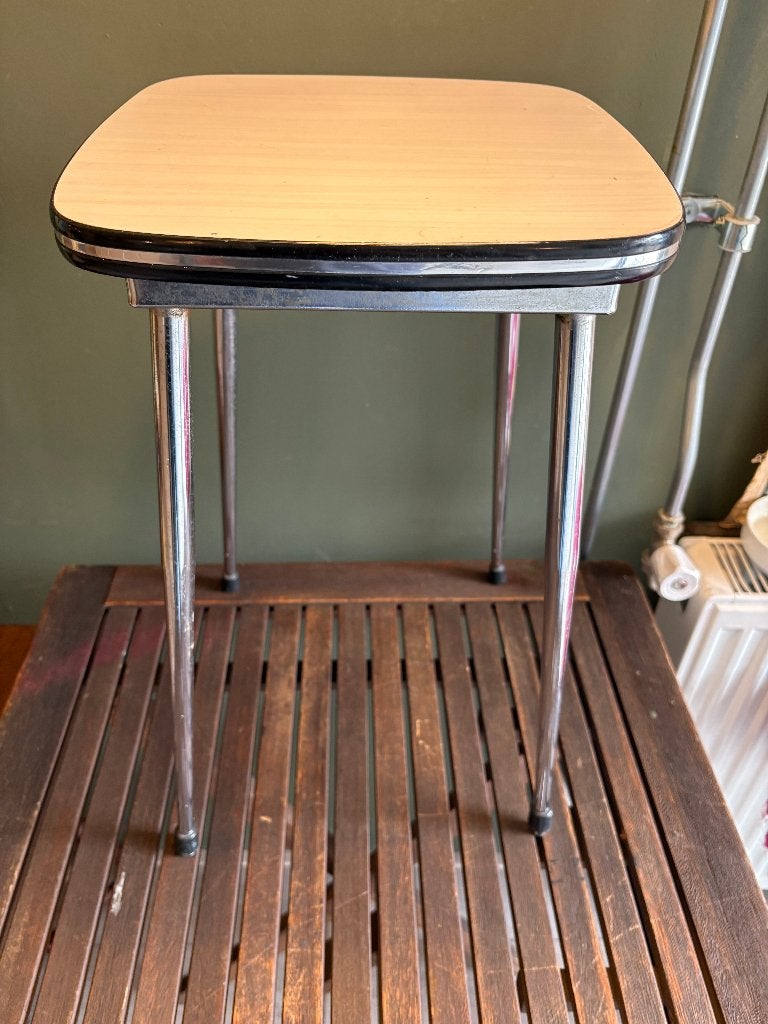 Vintage Nederlandse Formica keukenkruk uit de jaren 60., Ophalen