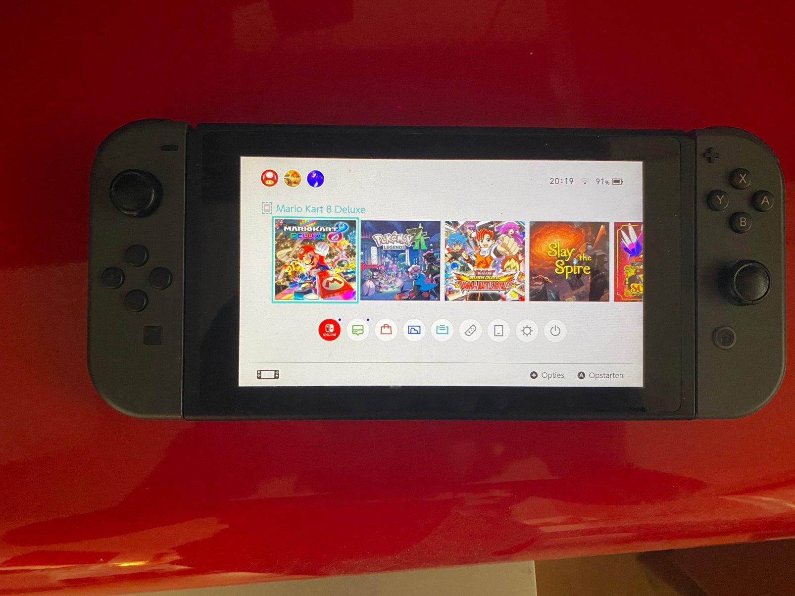 Nintendo switch met toebehoren, Ophalen, Zo goed als nieuw, Met 1 controller, Switch Original