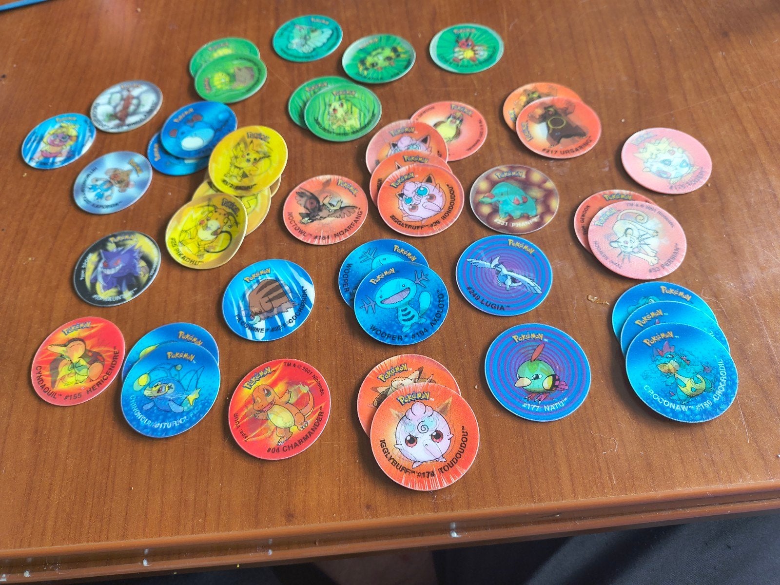 Pokemon Flippo's ruilen: Grandbull, Jenny, James & Misty, Ophalen of Verzenden, Losse flippo's