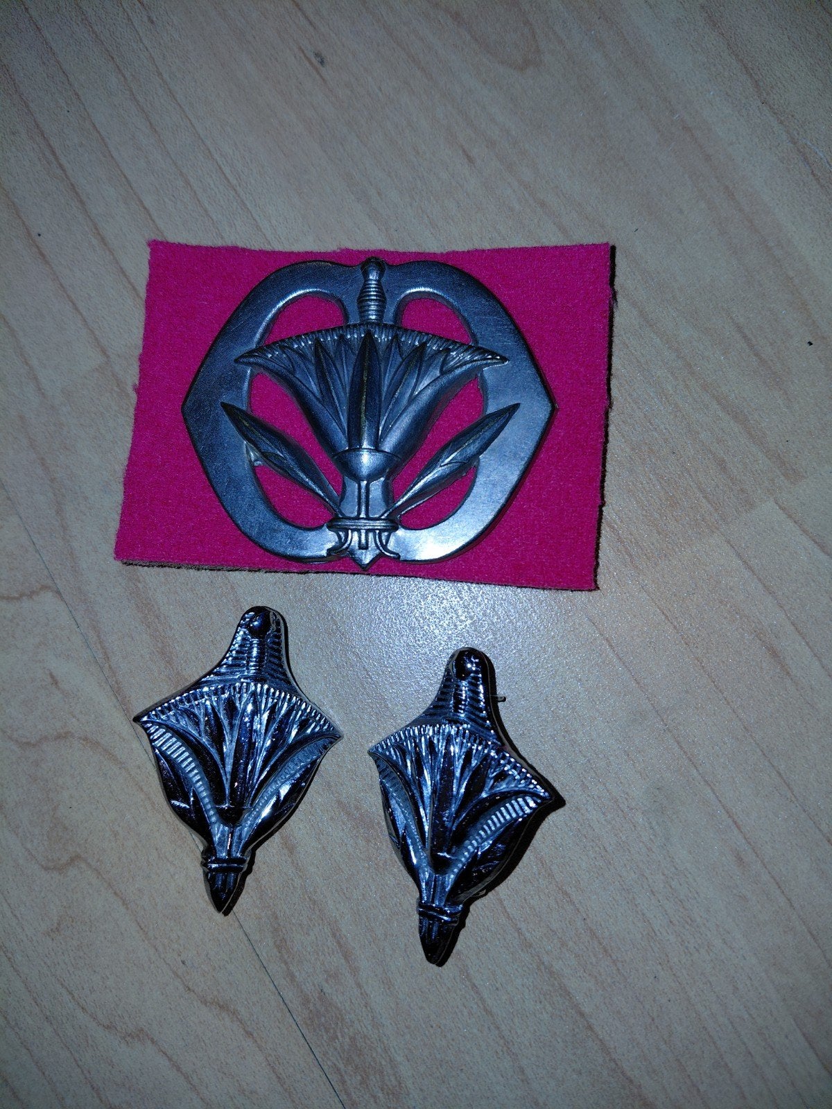 Set militaire administratie buiglippen, Ophalen of Verzenden, Landmacht, Nederland, Embleem of Badge