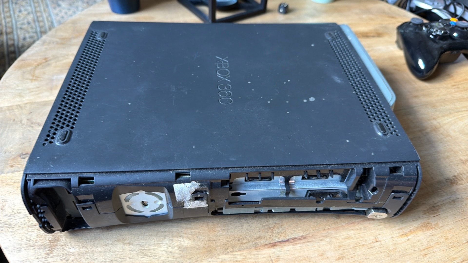 Xbox 360 voor onderdelen - Voorkant ontbreekt, Spelcomputers en Games, Spelcomputers | Xbox 360, Ophalen of Verzenden, Niet werkend