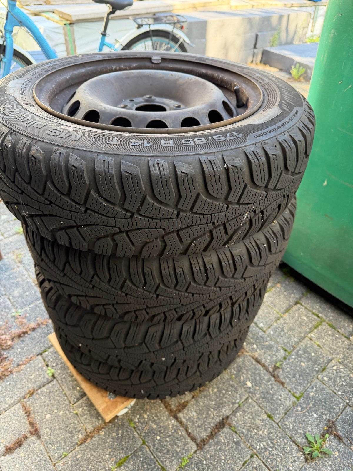 Winterbanden met velgen voor Ford Ka RU8, Auto-onderdelen, 14 inch, Gebruikt, 175 mm, Banden en Velgen