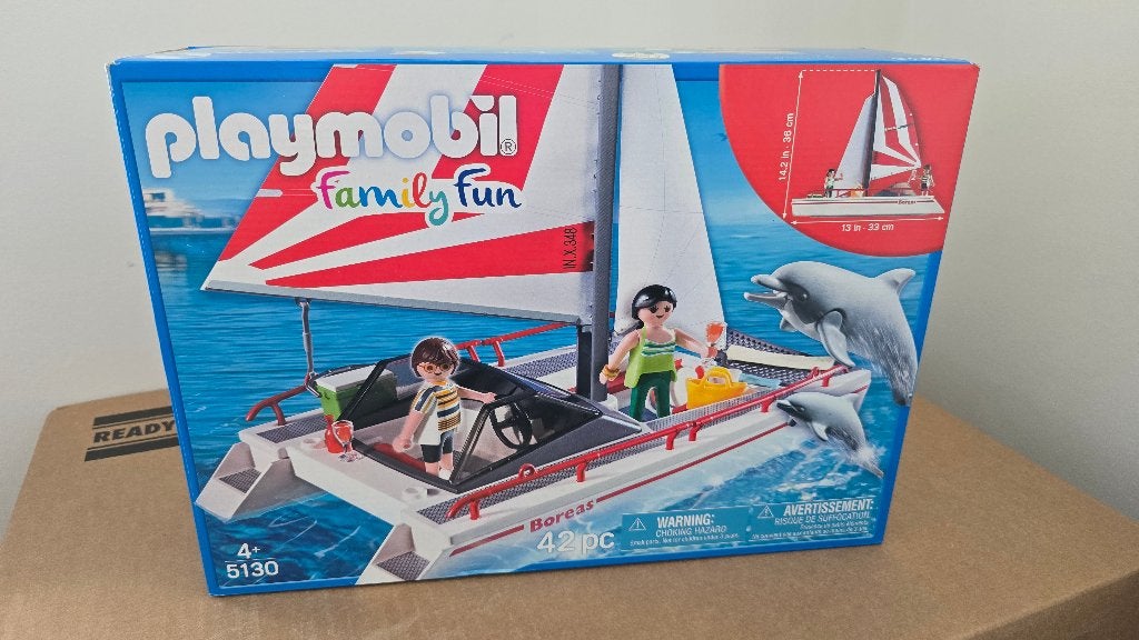 Playmobil 5130 Catamaran met dolfijnen nieuw in doos, Complete set, Nieuw, Boot/Schip, Family fun