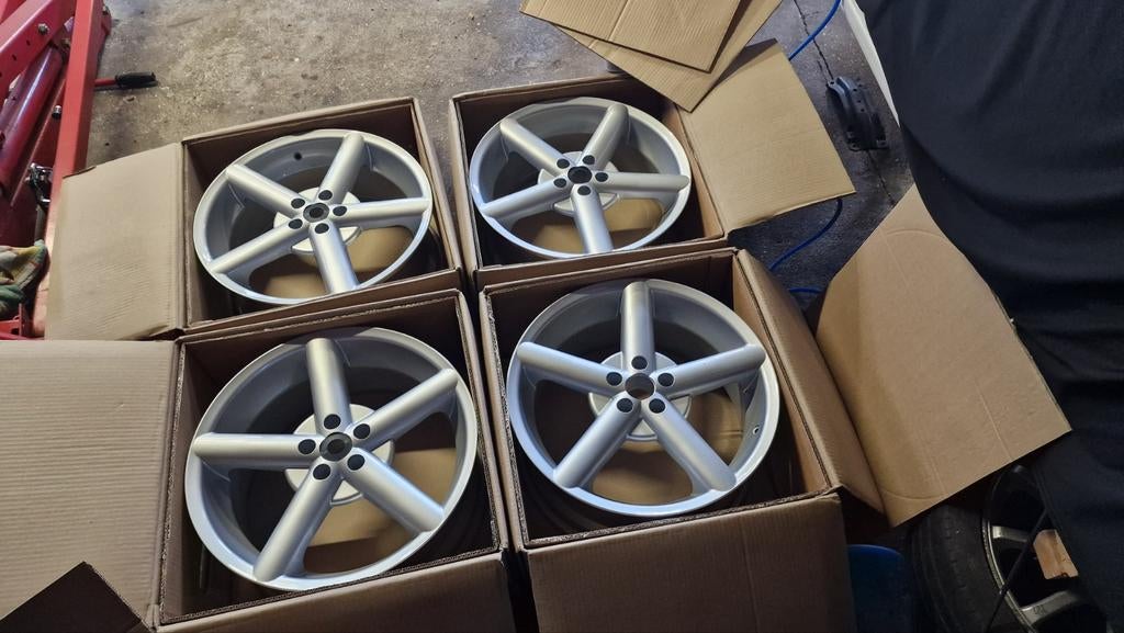 Set van 4 nieuwe ABT / OZ OPUS velgen 8jx17"  5x112, Ophalen, Velg(en), Nieuw, 17 inch