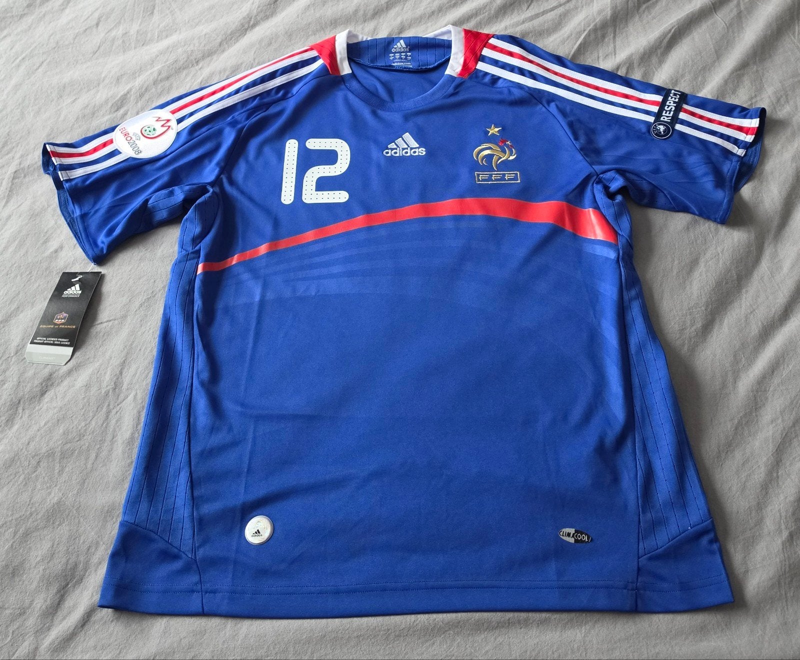 Origineel Adidas Frankrijk voetbalshirt uit 2008 #HENRY, Maat M, Ophalen of Verzenden, Zo goed als nieuw, Shirt