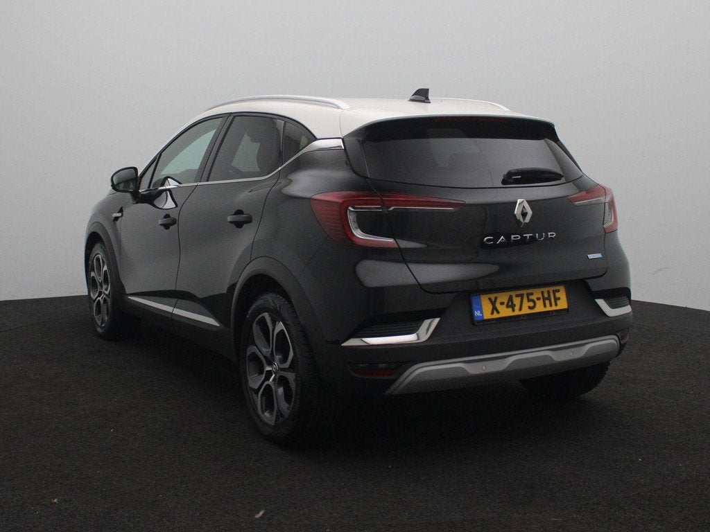 Renault Captur 1.6 E-Tech full hybrid 145 techno | Apple Car, Auto's, Renault, 12 maanden, Gebruikt, Leder en Stof, Zwart