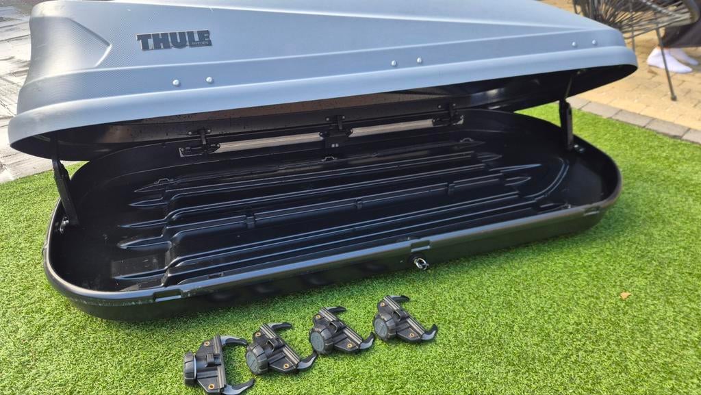 Thule Touring M dakkoffer (grijs), Auto diversen, Dakkoffers, Ophalen, Zo goed als nieuw