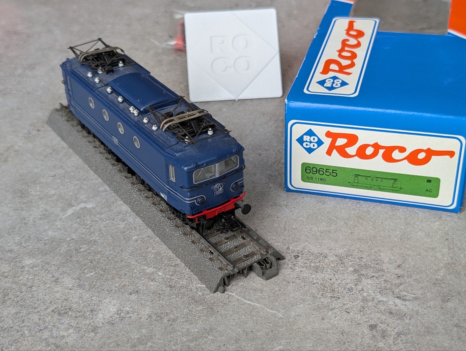 Roco NS 1160 Locomotief - Blauw (Wisselstroom) 69655, Wisselstroom, Gebruikt, Locomotief, Ophalen of Verzenden